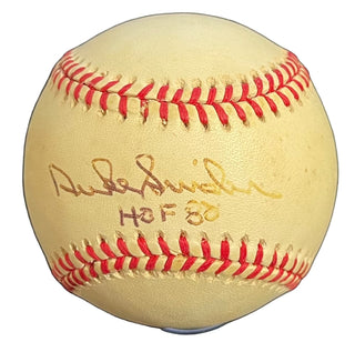 Duke Snider HOF 80 Autographed Official Jackie Robinson 50th Anniversary Baseball