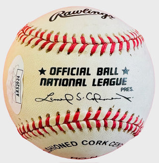 Fernando Valenzuela Autographed Official National League Baseball (JSA)