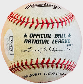 Barry Larkin Autographed Official National League Baseball (JSA)