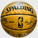 2020-21 Autographed Miami Heat Spalding Logo Basketball (JSA)