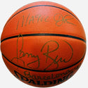 Magic Johnson & Larry Bird Autographed Official Leather Game Basketball (JSA)