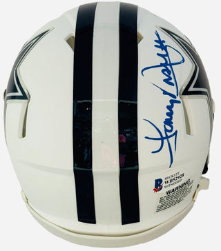 Tony Dorsett Autographed Dallas Cowboys Mini Helmet (Beckett Witnessed)