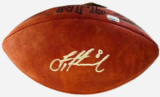 Troy Aikman Autographed Official Wilson NFL Football (Mounted Memories)