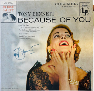 Tony Bennett Autographed Because Of You Record Album (Beckett)