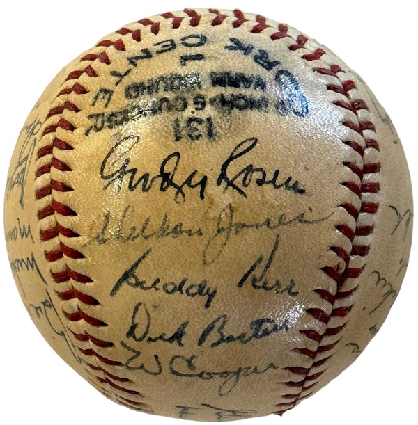 1946 New York Giants Team Signed Baseball