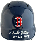 Mike Lowell Autographed Boston Red Sox Mini Helmet (JSA)