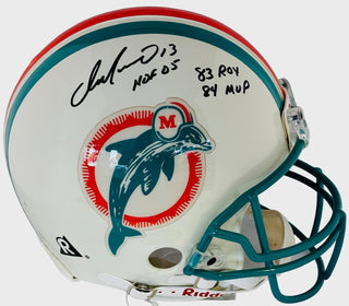 Dan Marino Signed Authentic Riddell Stat Helmet (JSA) Autograde 10
