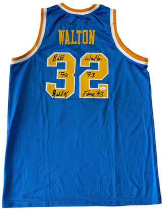 Bill Walton Autographed UCLA Custom Jersey (JSA)