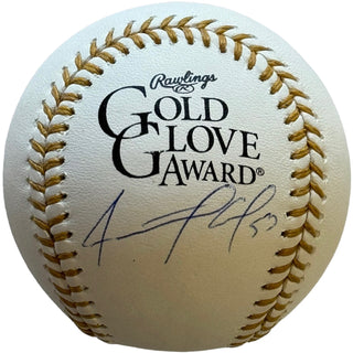 Adolis Garcia Autographed Official Rawlings Gold Glove Baseball (Beckett)