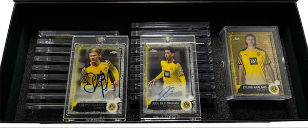 2021-22 Topps Chrome BVB Soccer Futbol L.E. • Haaland & Bellingham Auto Guaranteed