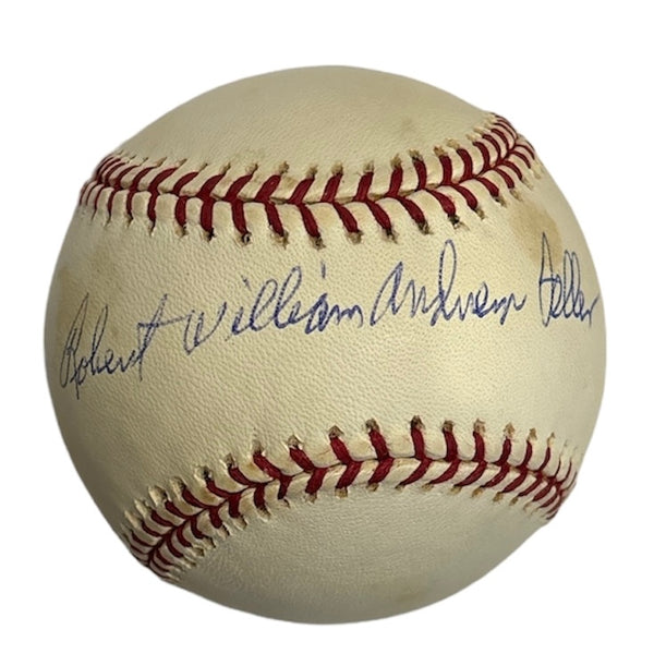 Robert William Andrew Feller Autographed Official Major League Baseball