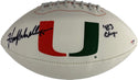 Howard Schnellenberger autographed Hurricanes Football (PSA)