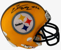 LaMarr Woodley Autographed Steelers Mini Helmet (JSA)
