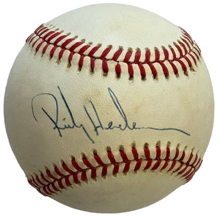 Rickey Henderson Autographed Official American League Baseball (JSA)