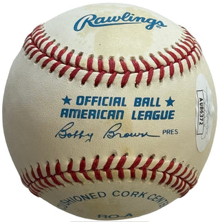 Jim Catfish Hunter Autographed Official American League Baseball (JSA)