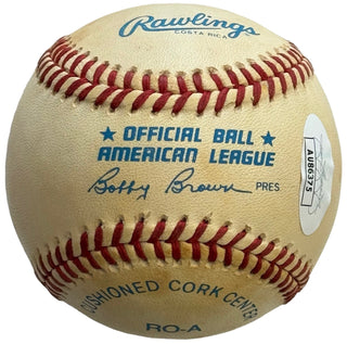 Ruben Sierra Autographed Official American League Baseball (JSA)