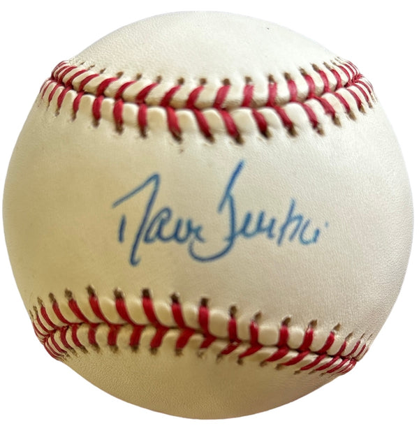 David Justice Autographed Official National League Baseball