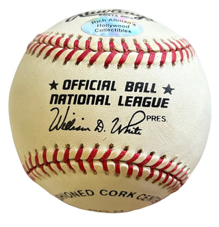 David Justice Autographed Official National League Baseball