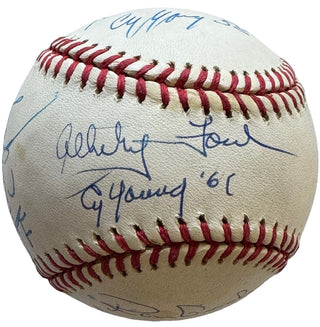 New York Yankees Cy Young Winners Autographed Official American League Baseball