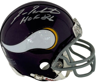 Fran Tarkenton Autographed Vikings Mini Helmet (Mounted Memories)