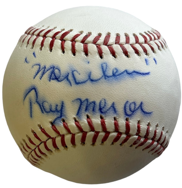 Ray Mercer Autographed Official Major League Baseball