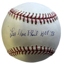 Lee Mac Phail HOF 98 Autographed Official Major League Baseball (PSA)