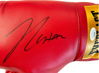 Julio Cesar Chavez Sr Autographed Red Everlast Right Boxing Glove (JSA)