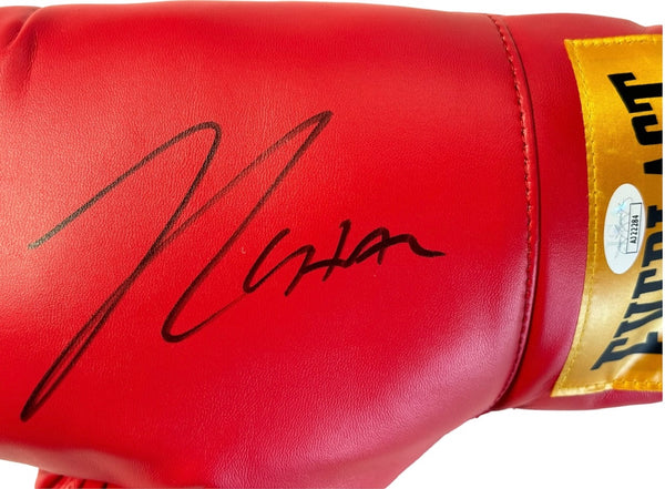 Julio Cesar Chavez Sr Autographed Red Everlast Right Boxing Glove (JSA)