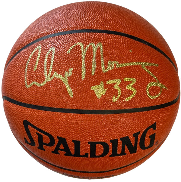 Alonzo Mourning Autographed Hybrid Indoor Outdoor Basketball