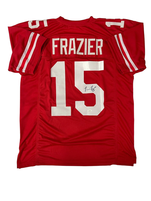 Tommie Frazier Autographed Custom Jersey (JSA)