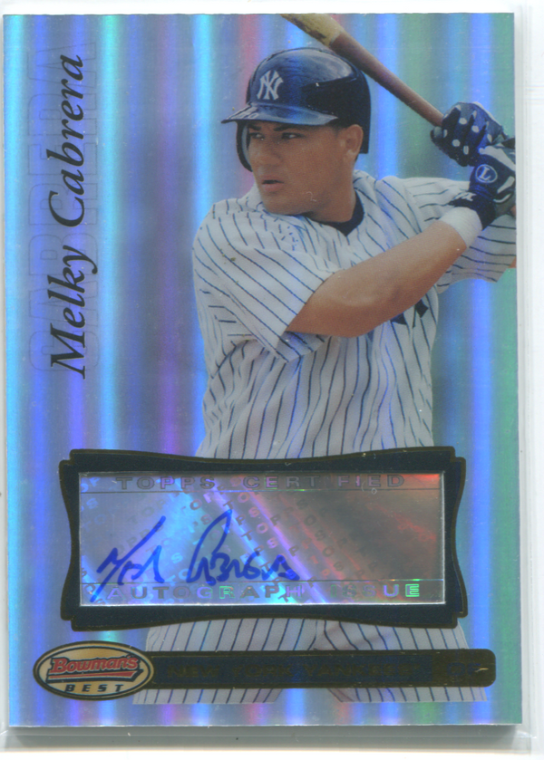2007 Bowmans Best #35 Melky Cabrera Autographed Card