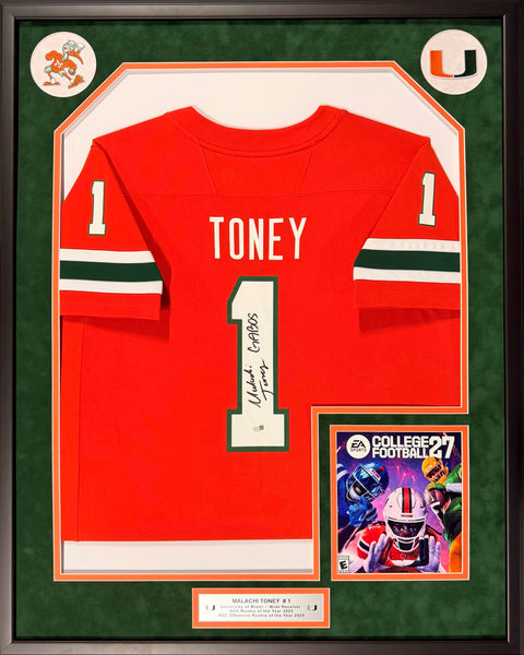 Malachi Toney Autographed Framed Jersey