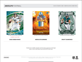 2025 Panini Absolute Football Hobby Mega Box(Exclusive Teal Parallels & Ultra Rare KABOOM)