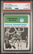 Oscar Robertson 1961 Fleer In Action Card #61 (PSA 4)