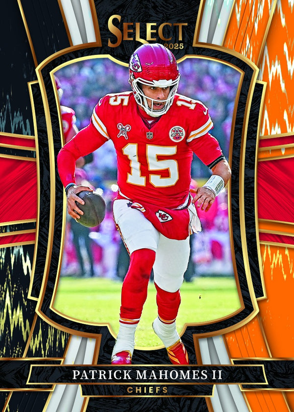 2025 Panini Select Football Hobby Mega Box (10 Mega Exclusive Black & Orange Prizm Shock)