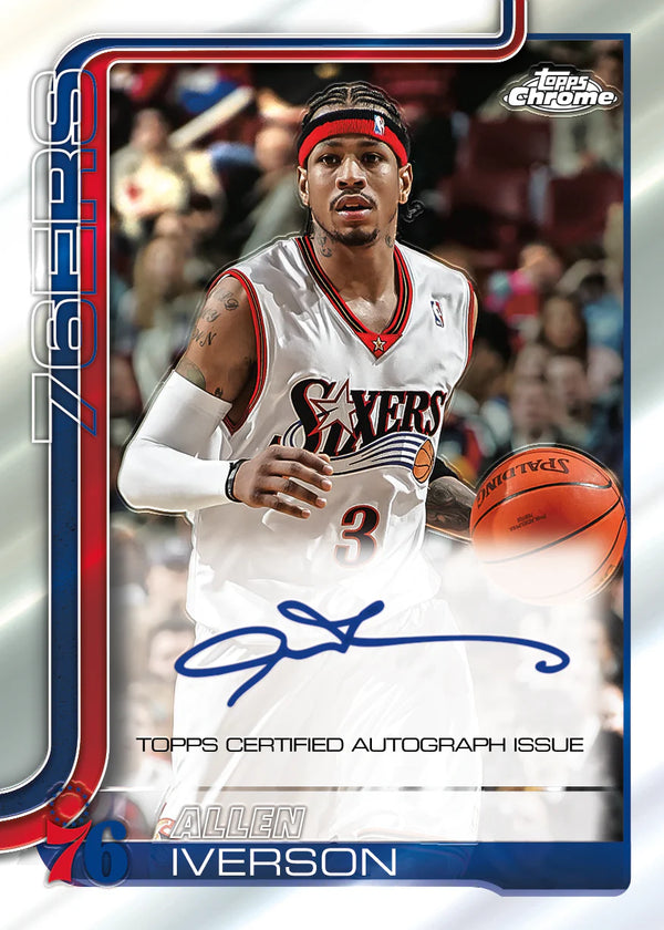 2025-26 Topps Chrome Basketball Mega Box (Chase Exclusive Blue X-Fractors)