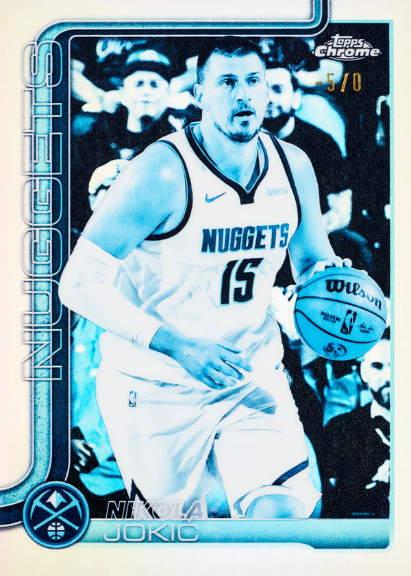 2025-26 Topps Chrome Basketball Mega Box (Chase Exclusive Blue X-Fractors)