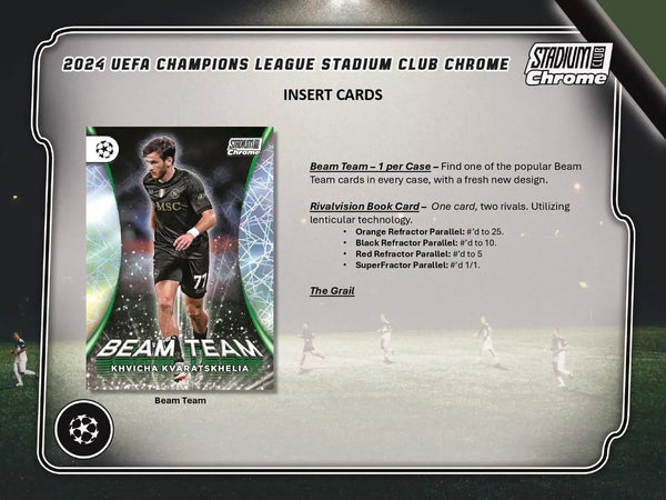 2023-24 Topps Stadium Club Chrome Soccer UEFA Champions League Hobby Box