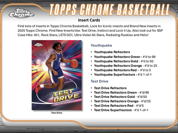 2024-25 Topps Chrome Basketball Hobby Box