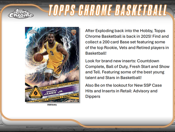 2024-25 Topps Chrome Basketball Blaster Box
