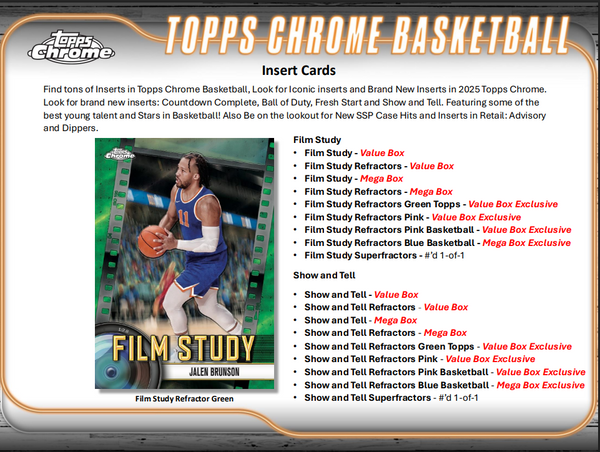 2024-25 Topps Chrome Basketball Blaster Box