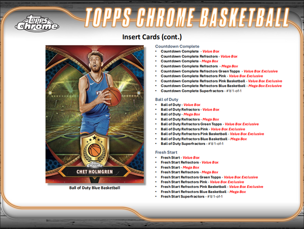 2024-25 Topps Chrome Basketball Blaster Box