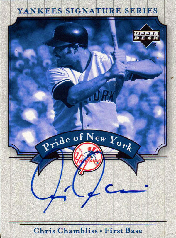 Chris Chambliss Autographed 2003 Upper Deck Card