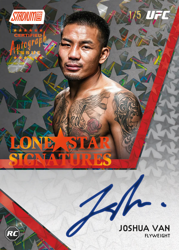 2025 Topps Stadium Club UFC 6-Pack Blaster Box (1 Exclusive Chrome Lava Parallel)