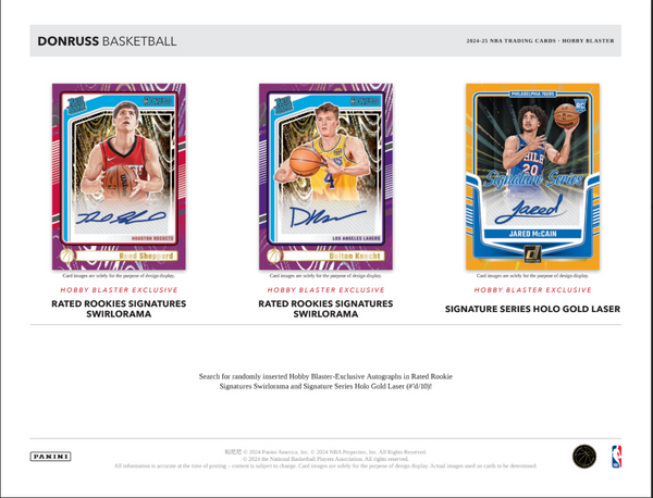 2024-25 Donruss Basketball Hobby Blaster Box (Optic Rated RC's Preview Scope Insert)