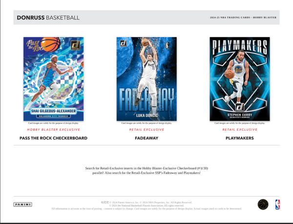 2024-25 Donruss Basketball Hobby Blaster Box (Optic Rated RC's Preview Scope Insert)