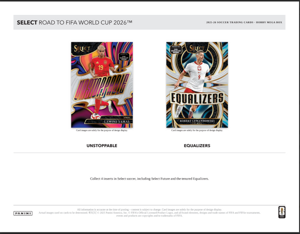 2025-26 Panini Select Road To World Cup Soccer Hobby Mega Box