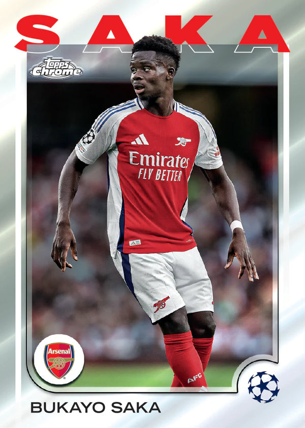 2024-25 Topps Chrome UEFA Club Competitions Soccer Hobby Box