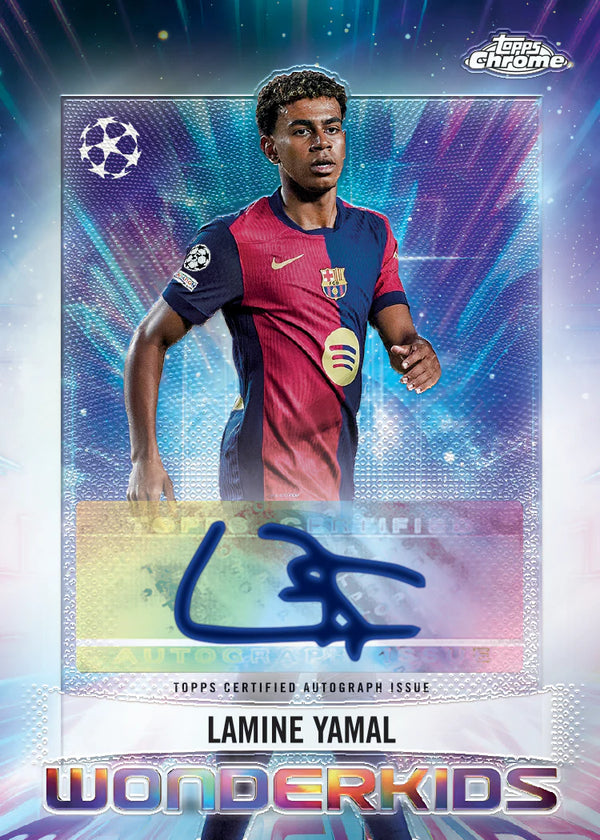2024-25 Topps Chrome UEFA Club Competitions Soccer Hobby Box