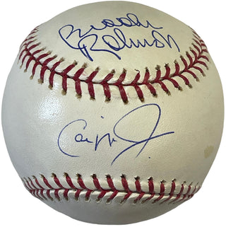 Brooks Robinson & Cal Ripken Jr Signed Official Major League Baseball (Steiner/MLB)